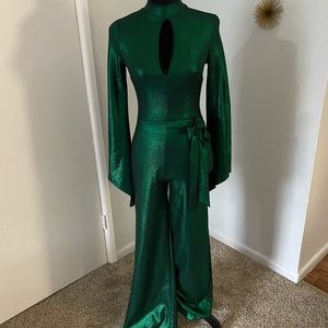 Green jumpsuit